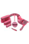 Premier Equine Soft-Touch 9 piece Grooming Kit Set in Wine/Fuchsia - set