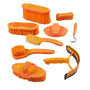 Premier Equine Soft-Touch 9 piece Grooming Kit Set in Orange/Amber - set
