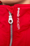 Premier Equine Pro Rider Waterproof Jacket in Red - zip chest