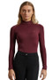 Premier Equine Ladies Ombretta Technical Riding Top in Wine - front