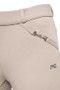 Premier Equine Ladies Delta Full Seat Gel Riding Breeches in Beige - side pocket