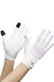 Premier Equine Ladies Competition Presa Mesh Riding Gloves in White - pait