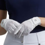 Premier Equine Ladies Competition Presa Mesh Riding Gloves in White - lifestyle
