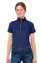 Premier Equine Childrens Mini Amia Top in Navy - front