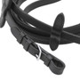 Premier Equine Stefano Rubber Reins in Black - detail