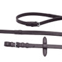 Premier Equine Stefano Rubber Reins in Dark Brown