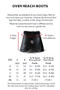 Premier Equine Carbon Wrap Over Reach Boots size Guide