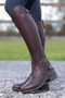 Premier Equine Ladies Vallardi Leather Field Tall Riding Boots in Brown - lifestyle