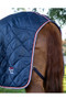 Premier Equine Tuscan Stable Rug 100g - Blue - Tail Guard