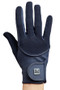 Premier Equine Childrens Presa Mesh Riding Gloves  in Navy - front