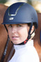 Premier Equine Centauri Riding Helmet in Navy - lifestyle