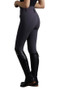 Premier Equine Ladies Sophia Full Seat Gel High Waist Riding Breeches in Anthracite Grey - side