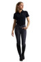 Premier Equine Ladies Sophia Full Seat Gel High Waist Riding Breeches in Anthracite Grey - front