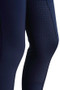 Premier Equine Ladies Sophia Full Seat Gel High Waist Riding Breeches in Navy - inner leg