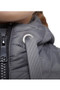 Premier Equine Childrens Arion Riding Jacket With Hood in Anthracite Grey - collar/hood
