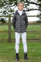 Premier Equine Childrens Arion Riding Jacket With Hood in Anthracite Grey - lifestyle