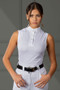 Aubrion Ladies Sleeveless Stock Shirt - White - Lifestyle