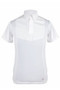 Aubrion Mens Short Sleeve Tie Shirt - White - Front
