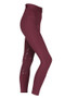 Aubrion Ladies Albany Riding Tights - Black Cherry - Side