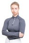 Coldstream Ladies Lennel Base Layer in Grey/Black - front/side
