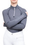 Coldstream Ladies Lennel Base Layer in Grey/Black - front