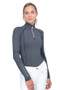 Coldstream Ladies Lennel Base Layer in Grey/Black - front