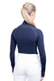 Coldstream Ladies Lennel Base Layer in Navy/Grey - back