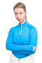 Coldstream Ladies Lennel Base Layer in Blue/Grey - front