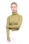 Coldstream Ladies Legars Roll Neck Top in Olive Green - front