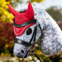 LeMieux Hobby Horse Toy Fly Hood in Chilli - Lifestyle