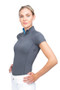 Coldstream Ladies Midlem Short Sleeve Base Layer in Grey - front/side