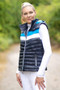 Coldstream Ladies Southdean Quilted Gilet in Navy/White/Blue - Lifestyle