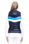 Coldstream Ladies Southdean Quilted Gilet in Navy/White/Blue - Back