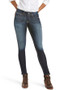 Ariat Ladies R.E.A.L Mid Rise Ella Skinny Jeans in Celestial - front