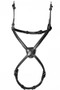 Henry James Saddlery Double Buckle Figure 8 Grackle Noseband - Black