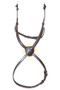 Henry James Saddlery Figure 8 Sheepskin Grackle Noseband - Havana