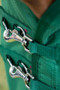 Premier Equine Akoni Original Turnout Rug 0g in Green - chest clips