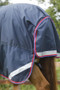 Premier Equine Buster Hardy Turnout Rug with Half Neck 0g in Navy - tail flap