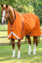 Premier Equine Buster Hardy Turnout Rug with Half Neck 200g in Burnt Orange - lifestyle