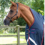Premier Equine Buster Hardy Turnout Rug with Half Neck 200g in Navy - half neck