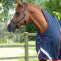 Premier Equine Buster Hardy Turnout Rug with Half Neck 200g in Navy - half neck