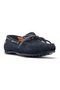 Moretta Sofia Moccasins in Navy - Front