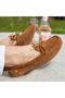 Moretta Sofia Moccasins in Tan - Lifestyle