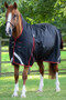 Premier Equine Buster Hardy Turnout Rug with Half Neck 400g in Black - lifestyle
