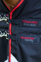 Premier Equine Buster Hardy Turnout Rug with Half Neck 400g in Black - chest clips