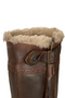 Moretta Childrens Amelda Country Boots in Brown - Zip Detail