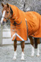 Premier Equine Buster Storm Combo Turnout Rug with Classic Neck Cover 400g in Burnt Orange - lifestyle