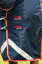 Premier Equine Buster Storm Combo Turnout Rug with Snug-Fit Neck Cover 200g in Navy - chest clips