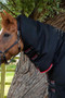 Premier Equine Buster Storm Combo Turnout Rug with Snug-Fit Neck Cover 400g in Black - neck cover