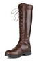 Moretta Teramo Lace Boots - Dark Brown - Side